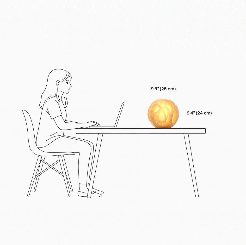 Gravity Sculpted Lamp